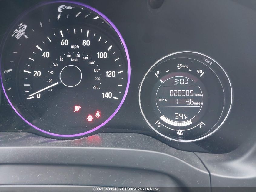 2020 HONDA HR-V AWD LX - 3CZRU6H39LM701399