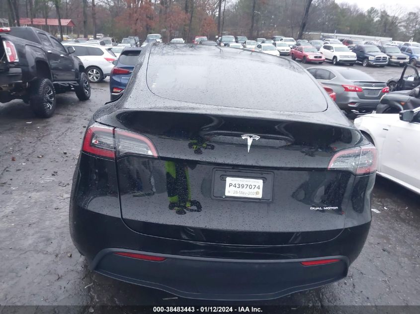 2023 TESLA MODEL Y AWD/LONG RANGE DUAL MOTOR ALL-WHEEL DRIVE - 7SAYGDEE9PA098757