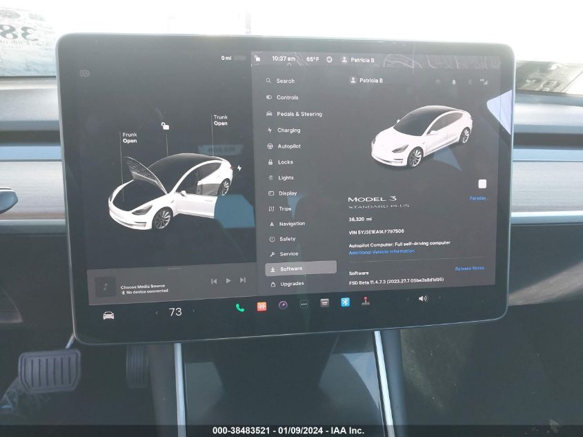 2020 TESLA MODEL 3 STANDARD RANGE PLUS REAR-WHEEL DRIVE/STANDARD RANGE REAR-WHEEL DRIVE - 5YJ3E1EA9LF797506