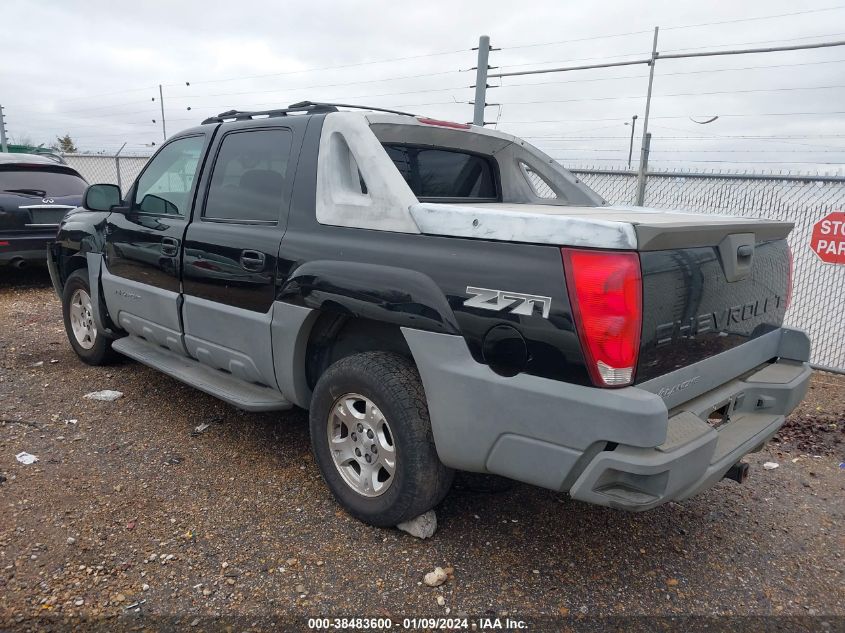 3GNEK13T62G150857 | 2002 CHEVROLET AVALANCHE