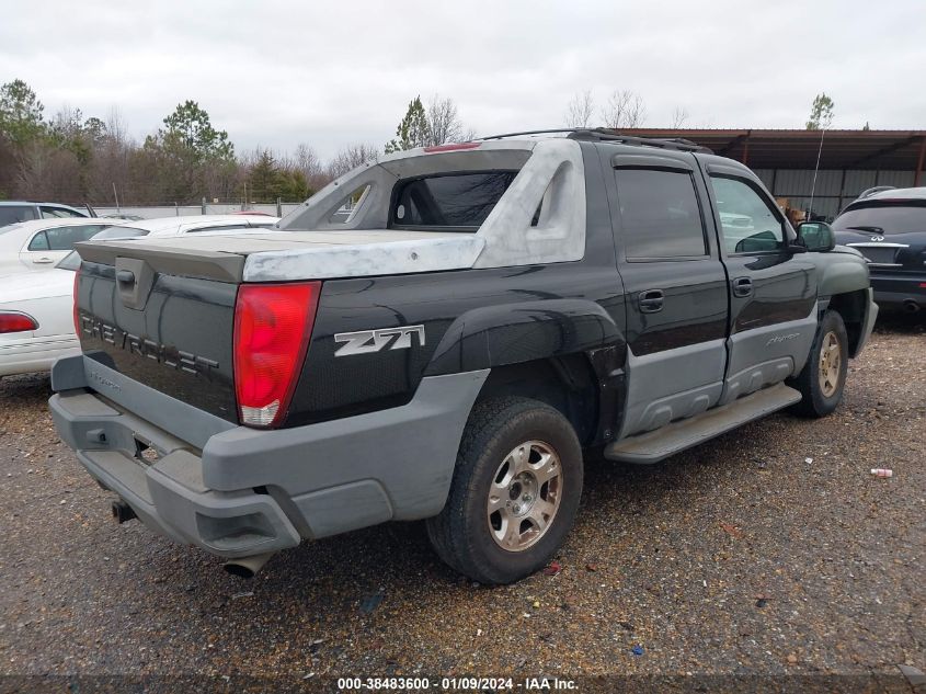 3GNEK13T62G150857 | 2002 CHEVROLET AVALANCHE