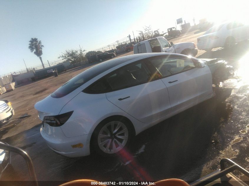 2022 TESLA MODEL 3 - 5YJ3E1EA5NF128281