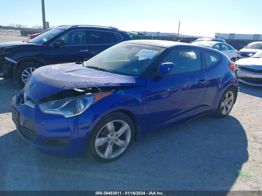 2013 HYUNDAI VELOSTER - KMHTC6AD2DU087516