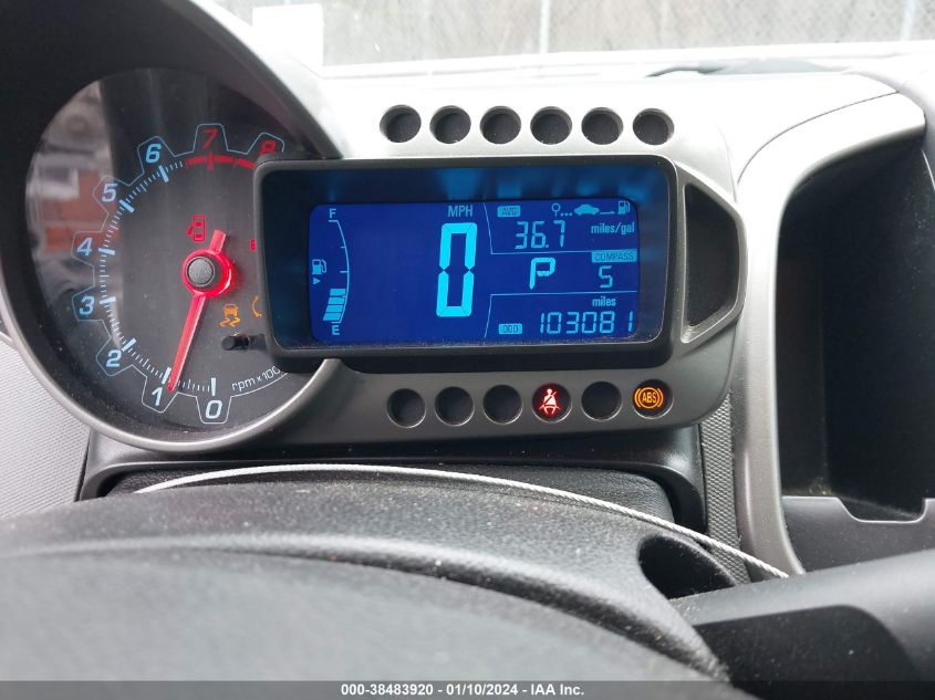 2013 CHEVROLET SONIC LT AUTO - 1G1JC5SH5D4172205