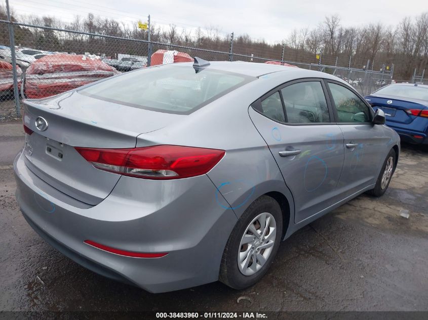 2017 HYUNDAI ELANTRA SE - 5NPD74LF8HH164079