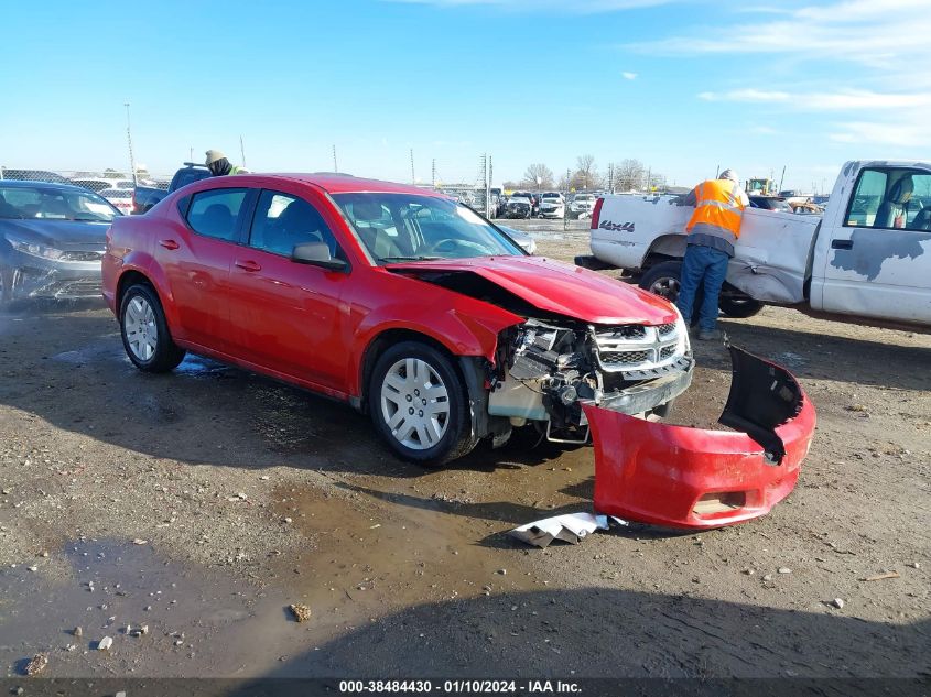 2013 DODGE AVENGER SE - 1C3CDZAB8DN742391