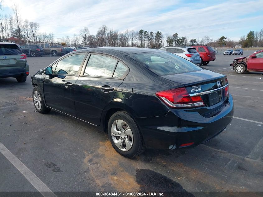 2013 HONDA CIVIC LX - 19XFB2F52DE238027