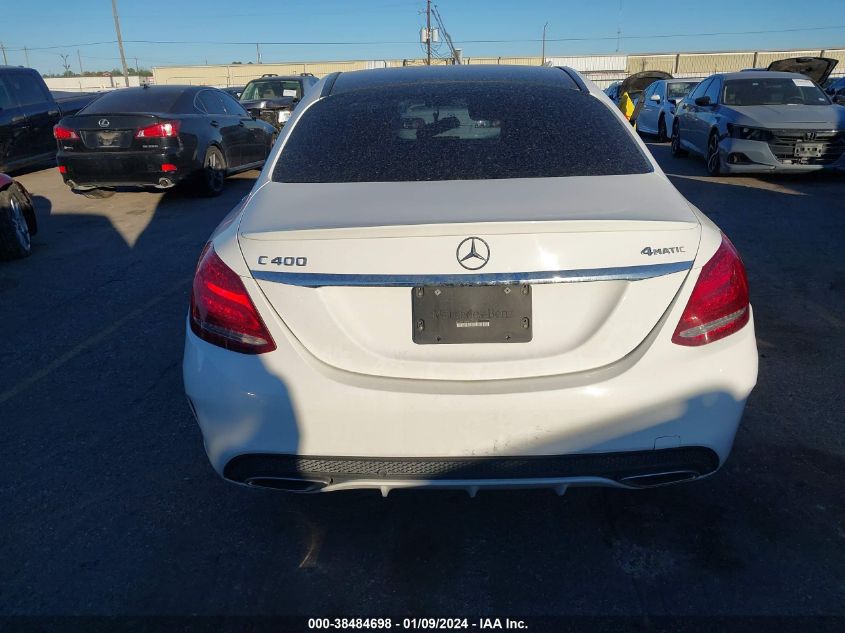 2015 MERCEDES-BENZ C 400 4MATIC - 55SWF6GB9FU039388
