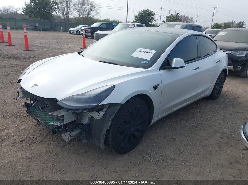 VIN 5YJ3E1EBXNF119441 2022 TESLA MODEL 3
