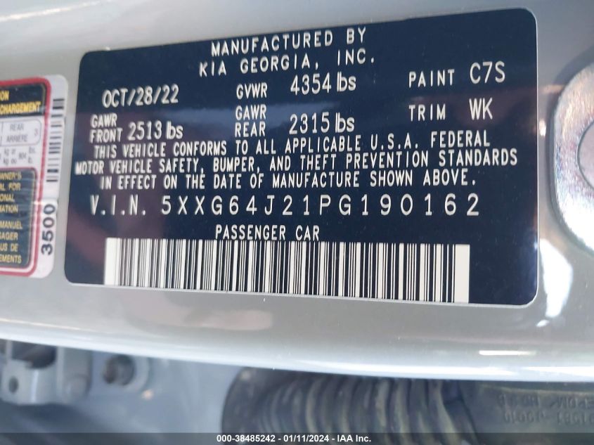 2023 KIA K5 GT LINE - 5XXG64J21PG190162