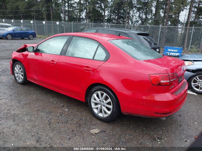 2015 VOLKSWAGEN JETTA 1.8T SE - 3VWD17AJ5FM268267