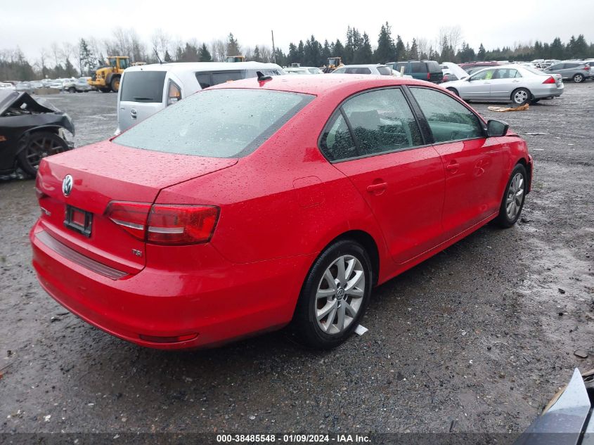 2015 VOLKSWAGEN JETTA 1.8T SE - 3VWD17AJ5FM268267