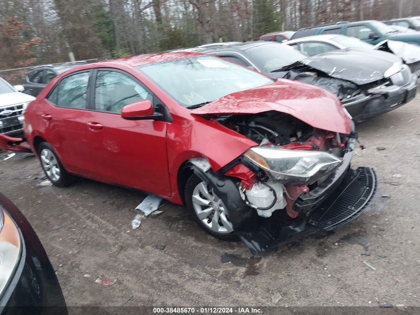 2016 TOYOTA COROLLA LE - 5YFBURHE7GP526496