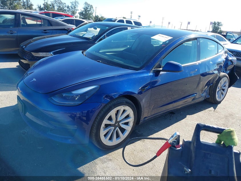 VIN 5YJ3E1EBXMF015353 2021 TESLA MODEL 3
