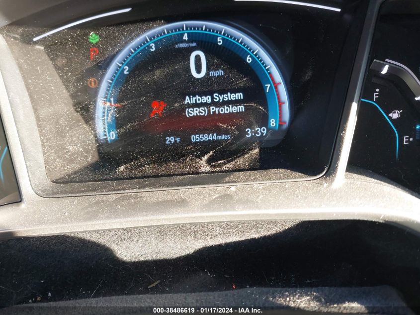 2017 HONDA CIVIC EX - 19XFC2F70HE205483