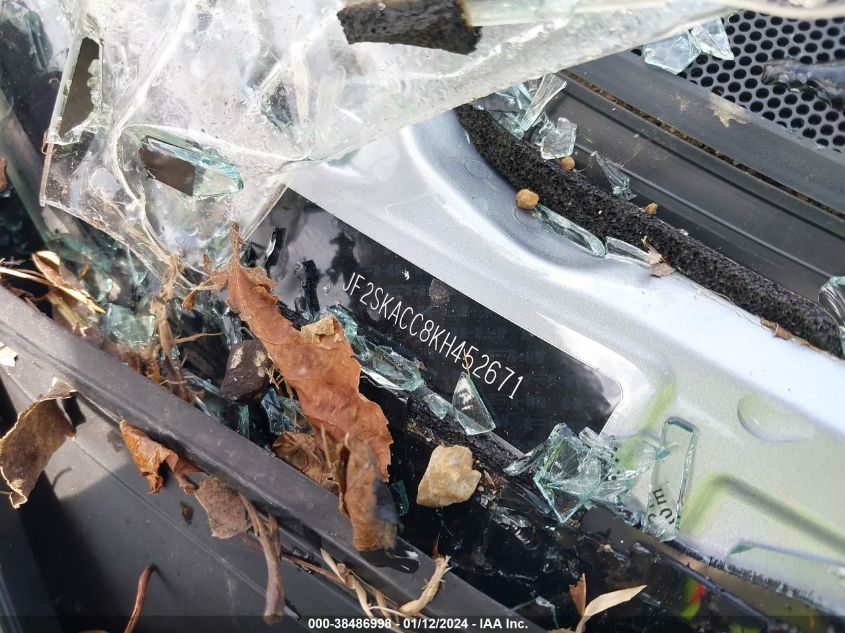 2019 SUBARU FORESTER - JF2SKACC8KH452671