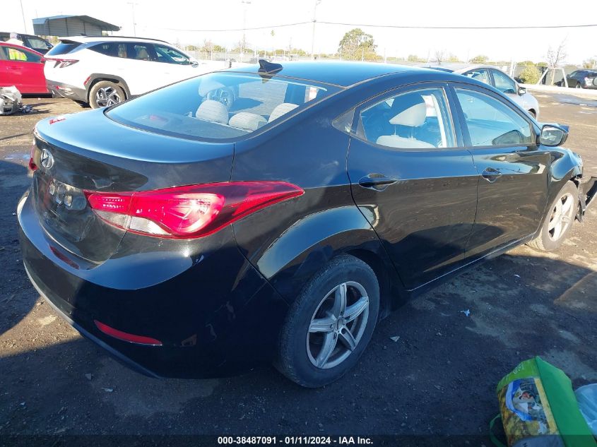 2016 HYUNDAI ELANTRA SE - 5NPDH4AE9GH783070