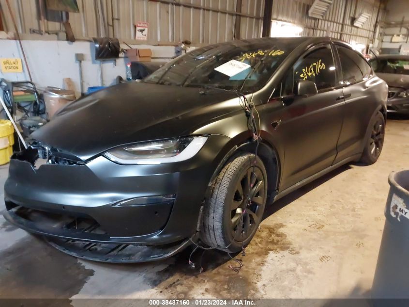 2022 TESLA MODEL X PLAID TRI MOTOR ALL-WHEEL DRIVE - 7SAXCBE68NF333332