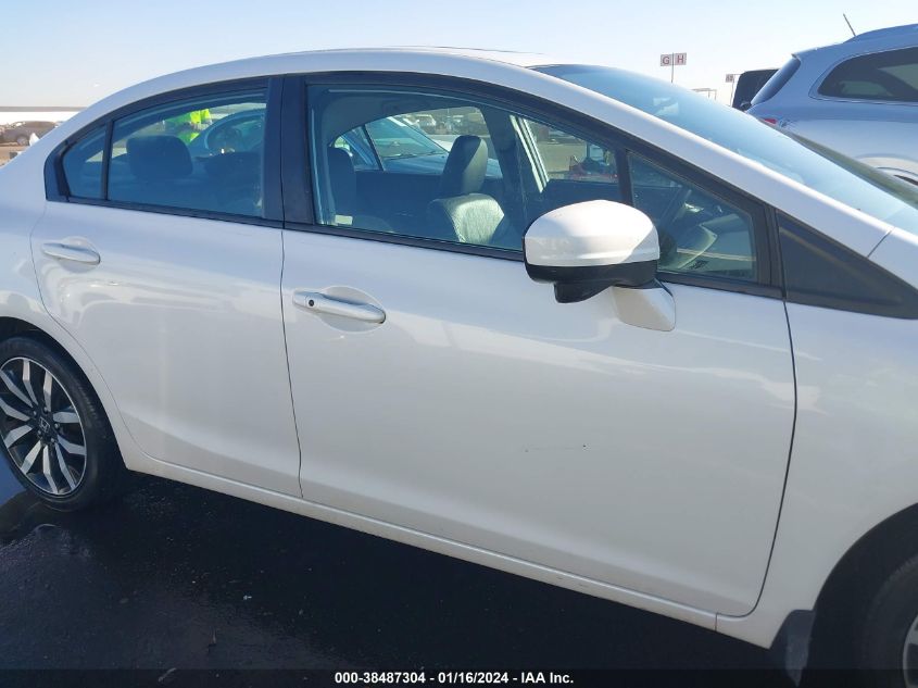 2015 HONDA CIVIC EXL - 19XFB2F98FE269143