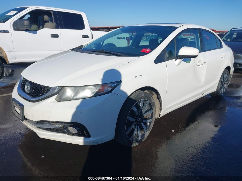 2015 HONDA CIVIC EXL - 19XFB2F98FE269143