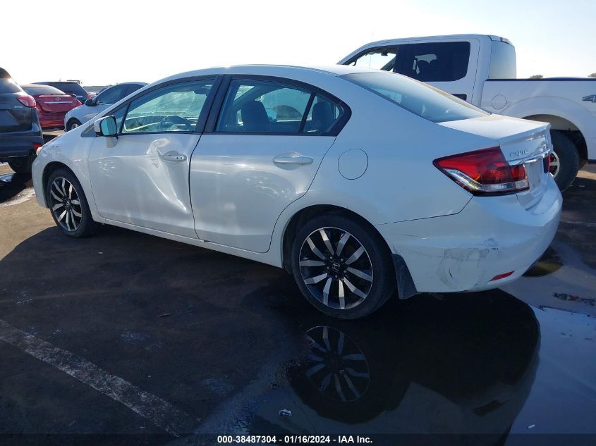 2015 HONDA CIVIC EXL - 19XFB2F98FE269143
