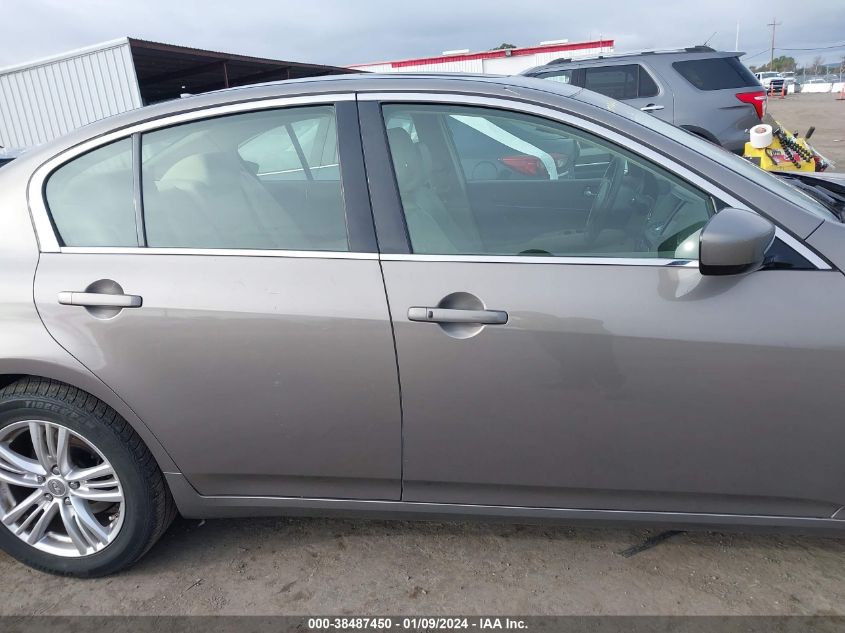 2013 INFINITI G37X - JN1CV6ARXDM350851