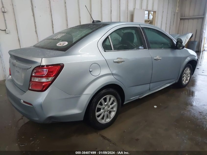 2017 CHEVROLET SONIC LT AUTO - 1G1JD5SBXH4142311