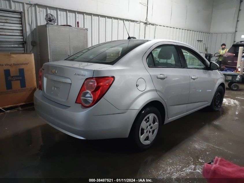 2015 CHEVROLET SONIC LS MANUAL - 1G1JB5SH2F4117944