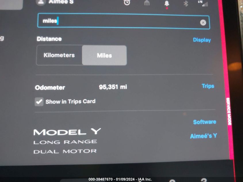 2021 TESLA MODEL Y LONG RANGE DUAL MOTOR ALL-WHEEL DRIVE - 5YJYGDEE4MF064706