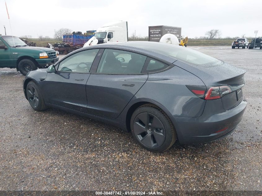 2023 TESLA MODEL 3 REAR-WHEEL DRIVE - 5YJ3E1EAXPF704398