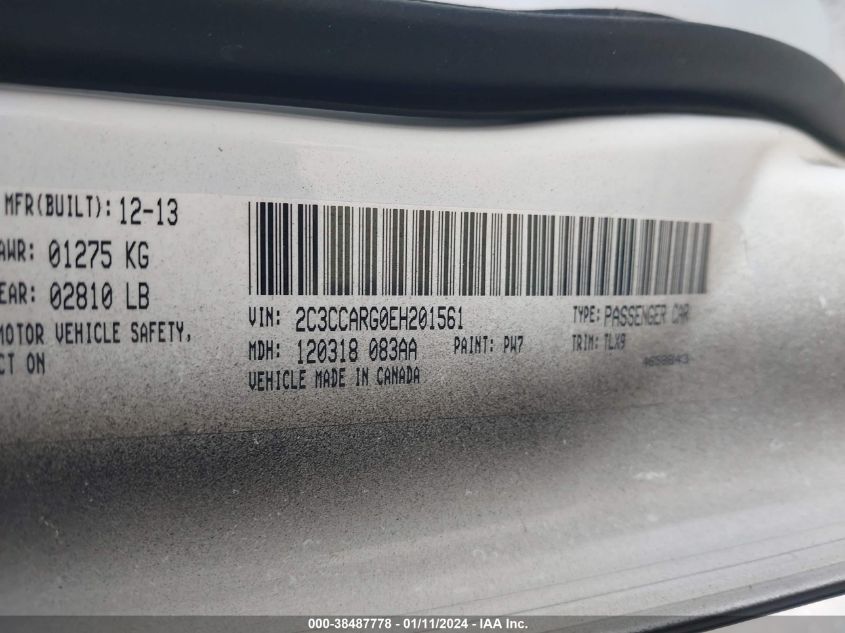 2014 CHRYSLER 300 - 2C3CCARG0EH201561