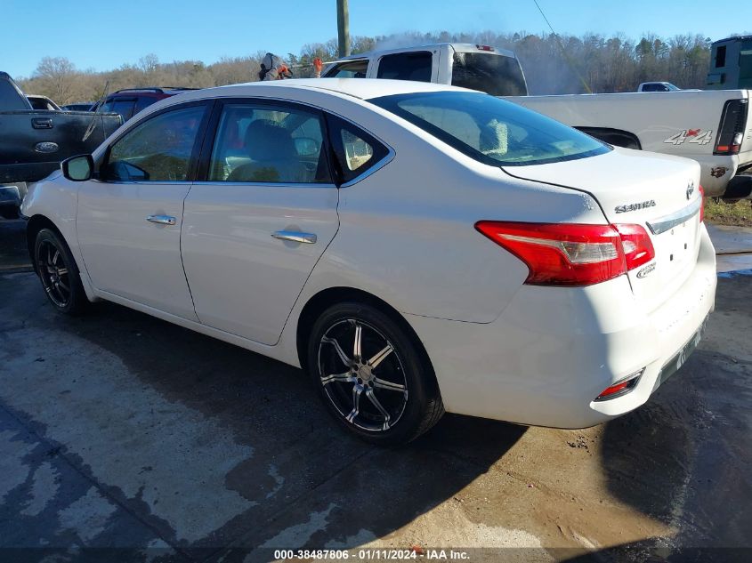 2016 NISSAN SENTRA S - 3N1AB7APXGY305267