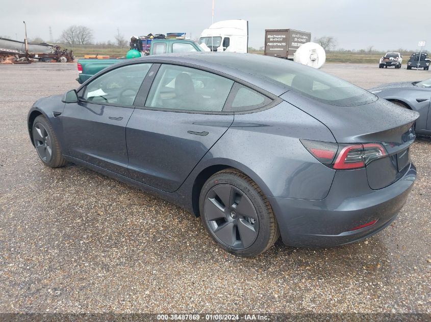 2023 TESLA MODEL 3 REAR-WHEEL DRIVE - 5YJ3E1EA3PF703576