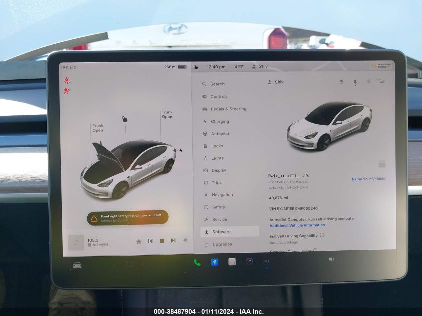 2021 TESLA MODEL 3 LONG RANGE DUAL MOTOR ALL-WHEEL DRIVE - 5YJ3E1EBXMF055240