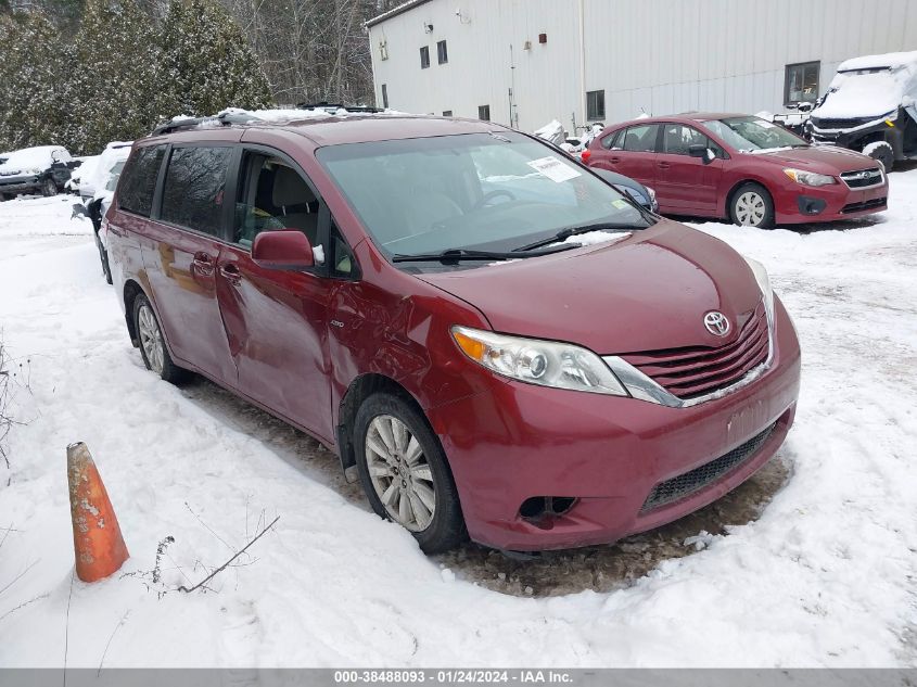 2017 TOYOTA SIENNA LE 7 PASSENGER - 5TDJZ3DC3HS166943