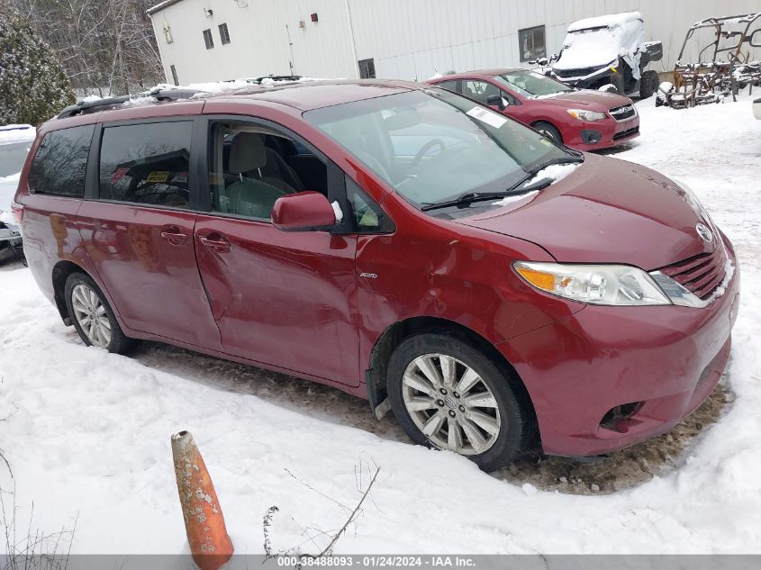 2017 TOYOTA SIENNA LE 7 PASSENGER - 5TDJZ3DC3HS166943