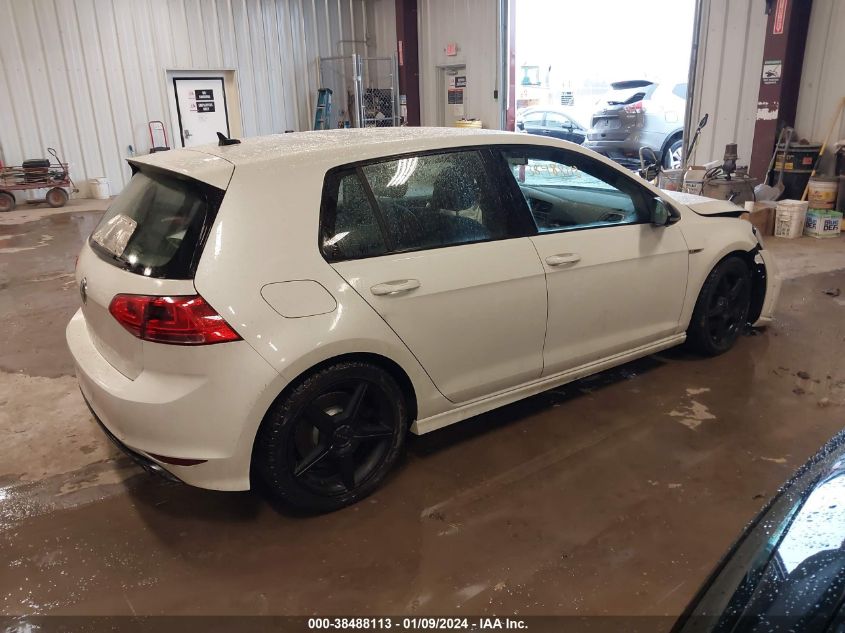 2016 VOLKSWAGEN GOLF R 4-DOOR - WVWUF7AU4GW258877
