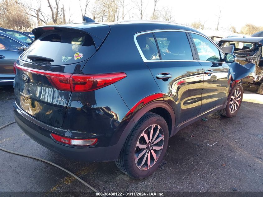 2017 KIA SPORTAGE EX - KNDPNCAC5H7177656