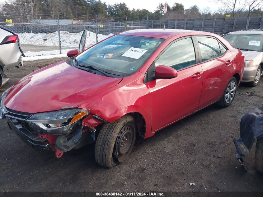 2016 TOYOTA COROLLA LE - 2T1BURHEXGC672665