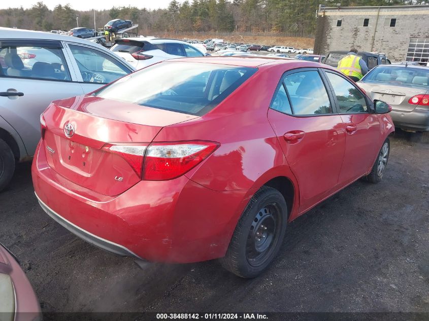 2016 TOYOTA COROLLA LE - 2T1BURHEXGC672665