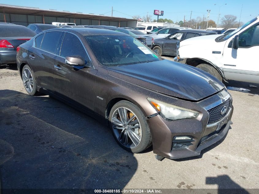 2014 INFINITI Q50 HYBRID SPORT - JN1AV7AR2EM700293