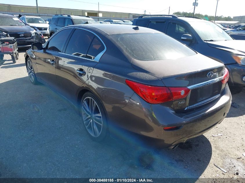 2014 INFINITI Q50 HYBRID SPORT - JN1AV7AR2EM700293
