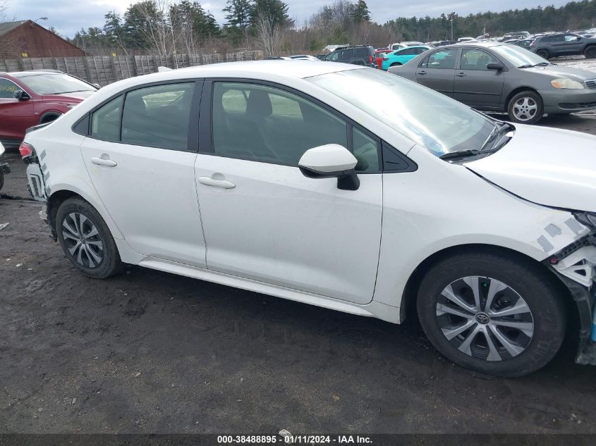 2022 TOYOTA COROLLA HYBRID LE - JTDEAMDE0N3010209