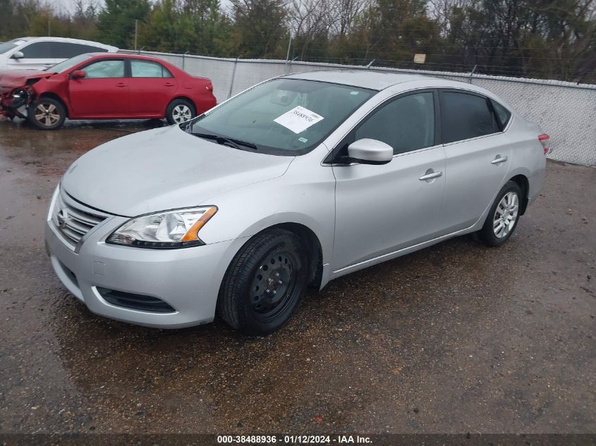 2015 NISSAN SENTRA S - 3N1AB7APXFY286752