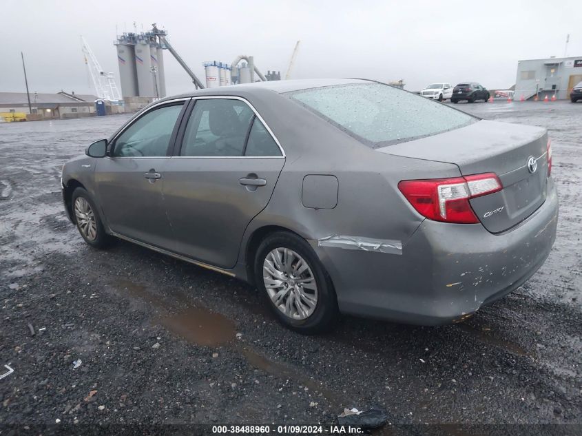 4T1BD1FK7CU061205 | 2012 TOYOTA CAMRY HYBRID