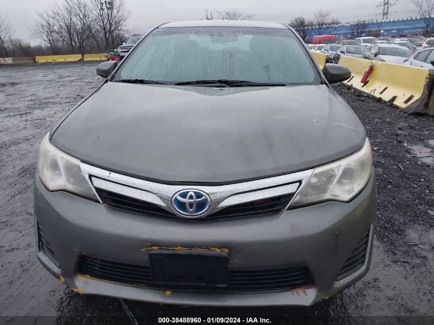 4T1BD1FK7CU061205 | 2012 TOYOTA CAMRY HYBRID