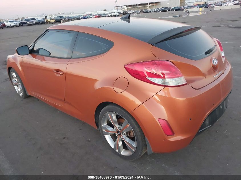 2013 HYUNDAI VELOSTER BASE W/BLACK - KMHTC6AD0DU108038