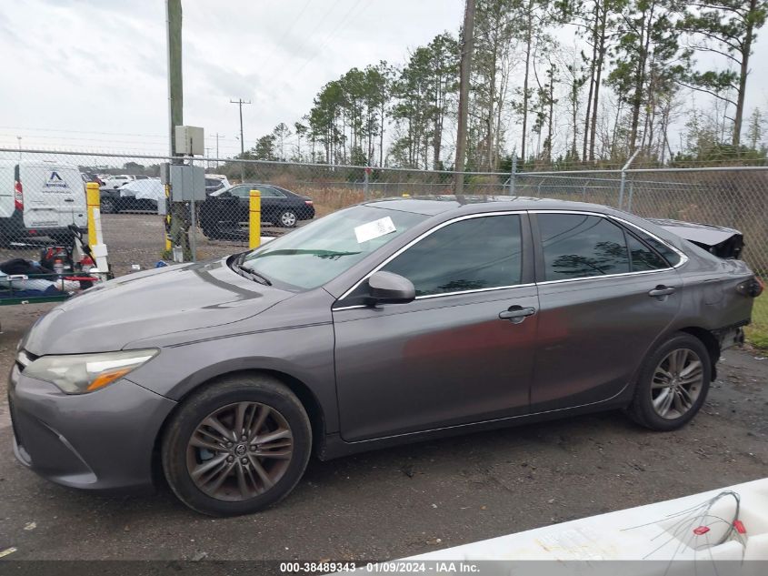 2015 TOYOTA CAMRY SE - 4T1BF1FK8FU496359