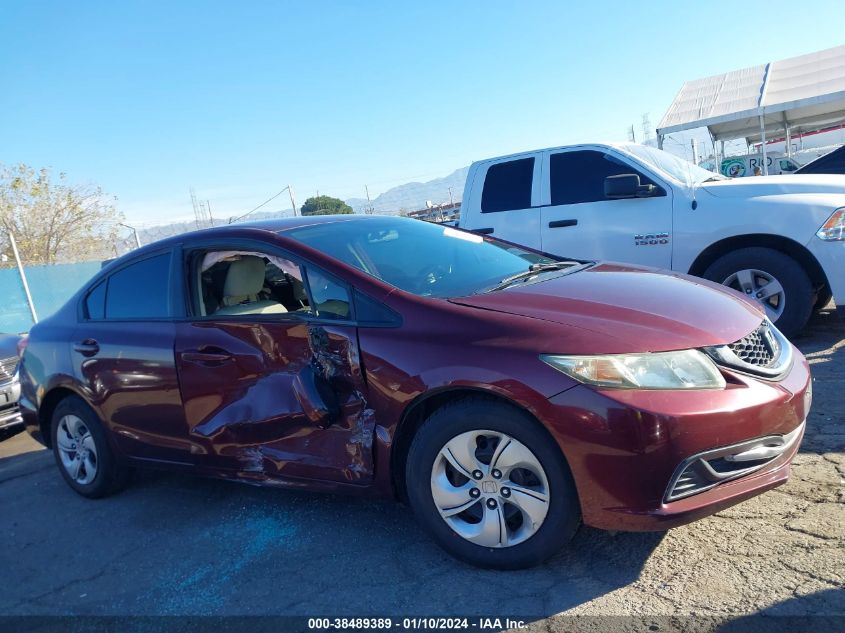 2014 HONDA CIVIC LX - 19XFB2F55EE273436