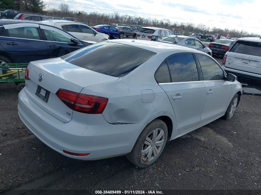 2017 VOLKSWAGEN JETTA 1.4T S - 3VW2B7AJ4HM239981